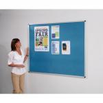 Metroplan Eco-Friendly Metal Aluminium Framed, Eco-Colour Noticeboard 900 x 600mm Red