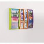 Panorama Leaflet Dispenser 3 x A4 Red