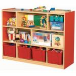 8 Compartment Cabinet Red