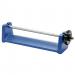 The photo shows a School Stationery Bar Breaking Apparatus, a metal and plastic tool designed to easily break and remove bar bindings on stacks of paper. It features a long handle with a curved metal edge at the end for leverage and a plastic grip for comfortable use. The apparatus also has adjustable settings for different bar sizes and includes a built-in clamping mechanism to secure the paper in place while breaking. Overall, the tool appears sturdy and efficient for use in schools or offices.