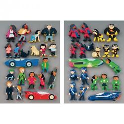 Cheap Stationery Supply of Come Alive Superheroes Wooden Characters Office Statationery