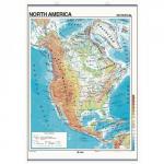 Dry Wipe Reversible Wall Map North America