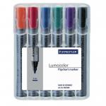 Lumocolor Flipchrt Mrker Astx6