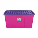 110 Litre Box and Lid PinkPurple