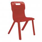 One Piece Titan Chair 350mm Red