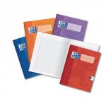 Green 220 x 170mm Oxford Exercise Book 48-Page, 5mm Squared With Margin Pack of 50