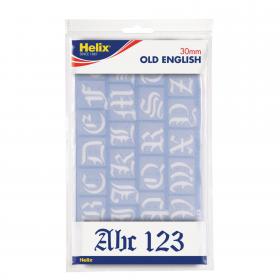 Helix Old English Stencil Set