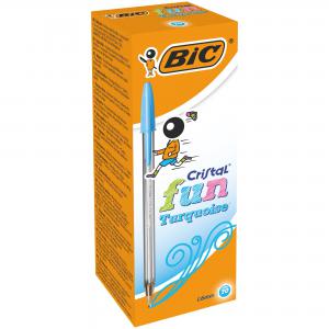 Bic Cristal Fun-Turquoise P20