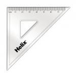 Set Square-Clear-45 Degree 120mm Pack 12