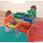 Adjustable Sand And Water Table Tubs Red