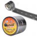This picture shows School Stationery Classic Road Tape measuring 10cm. The tape is beige in color and features a classic black roadway design, complete with division lines and arrows. The tape can be easily stuck onto any surface, making it perfect for creating fun and interactive activities in the classroom.