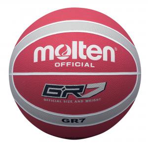 Image of Molten Bgr Red-silver Basketball Size 7