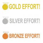 Xstamper 3 in 1 Effort Bronze, Silver and Gold