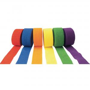 Image of Brights Crepe Paper Streamers Set Of 6