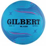 Gilbert Blaze Match Netball Blue Sz4