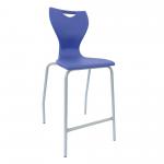 En High Chair 610mm Silver Grey Frm Blue