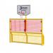 Primary 5aside Goal Bball Yel Frame Red
