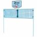 Full Open Goal Basketball Wht Frame Blue