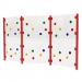 3 Bay Clear Traverse Wall Red Posts