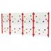 4 Bay Clear Traverse Wall Red Posts