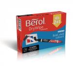 Berol Dual Ended Whiteboard Marker Assorted, Chisel Tip Pack of 12