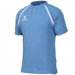 Gilbert Plain Rugby Shirt 24in Sky