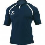 Gilbert Plain Rugby Shirt 32in Navy