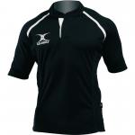 Gilbert Plain Rugby Shirt Mens 38in Bla