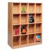 A sleek and organized school stationery bag with 16 compartments, made of maple, perfect for neatly storing all your school supplies. The compartments keep everything in place, while the sturdy material ensures long-lasting use. Ideal for students of all ages.