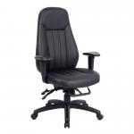 24hr Zeus Leather Faced Task Chair