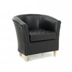 Adult Quilted Tub Chair Black
