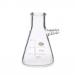 This photograph features School Stationerys Academy Filter Flask, with a capacity of 100ml. The flask is in pristine condition, with a sleek and modern design. It is perfect for lab experiments or classroom demonstrations.