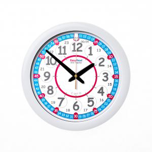 Easyread 29cm Wall Clock Red Blue 24 H