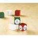 The picture shows 12 blank dice, each measuring 16mm, designed for school stationery use. The dice are neatly arranged in a pack, ready to be used for various educational activities and games. Each die is blank and can be customized for different purposes. The pack contains an ample supply of these versatile dice to support a variety of teaching methods.