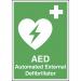 Aed Sign - 210 X 148mm Sa Vinyl