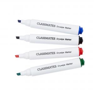 Classmates Drywipe Chisel Markers Assort