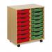 16 Shallow Tray Unit Red