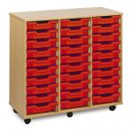 30 Shallow Tray Unit Red