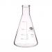 This image features a sleek and durable conical flask with a volume of 1000ml. The flask is adorned with the logo of the School Stationery Academy, making it an ideal choice for students or teachers. The clear flask allows for easy monitoring of liquid levels.