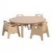 Circular Table With 4 Sturdy Chairs