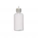 The photo shows a clear 125ml dropping bottle, commonly used for dispensing and storing small amounts of liquid, filled with vibrant colored ink or watercolor. The bottle is labeled with measurements and a precision dropper cap, making it ideal for arts and crafts or scientific experiments in a classroom setting. Other school stationery items can be seen in the background, such as pencils, rulers, and scissors.