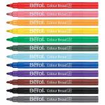 Berol Colourbroad Pens 12 Assorted