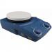 This image showcases a modern and sleek black magnetic hotplate stirrer designed for school use. It features five heating plates with magnetic stir bars to effectively mix liquids or solutions. The stationery is neatly arranged and ready for use in the classroom or laboratory setting.