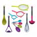 This photo features a lively and colorful set of School Stationery Bright Messy Play Utensils. The bright hues and messy arrangement add a playful touch, making it an ideal choice for young students. The set includes pencils, markers, scissors, and more, all neatly organized in a holder.