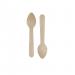 In the picture, there is a set of school stationery consisting of a Birchwood teaspoon. The teaspoon has a sleek and lightweight design, perfect for stirring beverages or using in a science experiment. The stationery is neatly arranged on a desk, ready for use in any classroom.