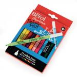 Berol Paper Mate Fabric Marker Assorted, Fine Tip Pack of 12