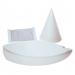 The photo displays a set of 50 school stationery cones. The cones are assorted in different vibrant colors and feature a pointed tip for easy writing. The packaging is sleek and compact, making it ideal for any students desk or backpack.