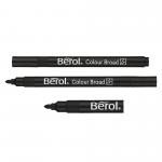 Colour Broad Pen Black Pk 12