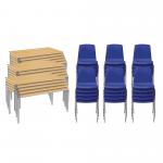 Cm 15fw Bch Tables 30blue Chairs 8-11yr
