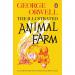 The photograph features a colorful array of school stationery items arranged on a backdrop of a farm scene. Pencils, pens, erasers, and notebooks featuring cute animal designs can be seen, making it perfect for kids in a school setting.